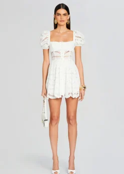 Retrofete Ayiak Short Dress White Samoa Cheap