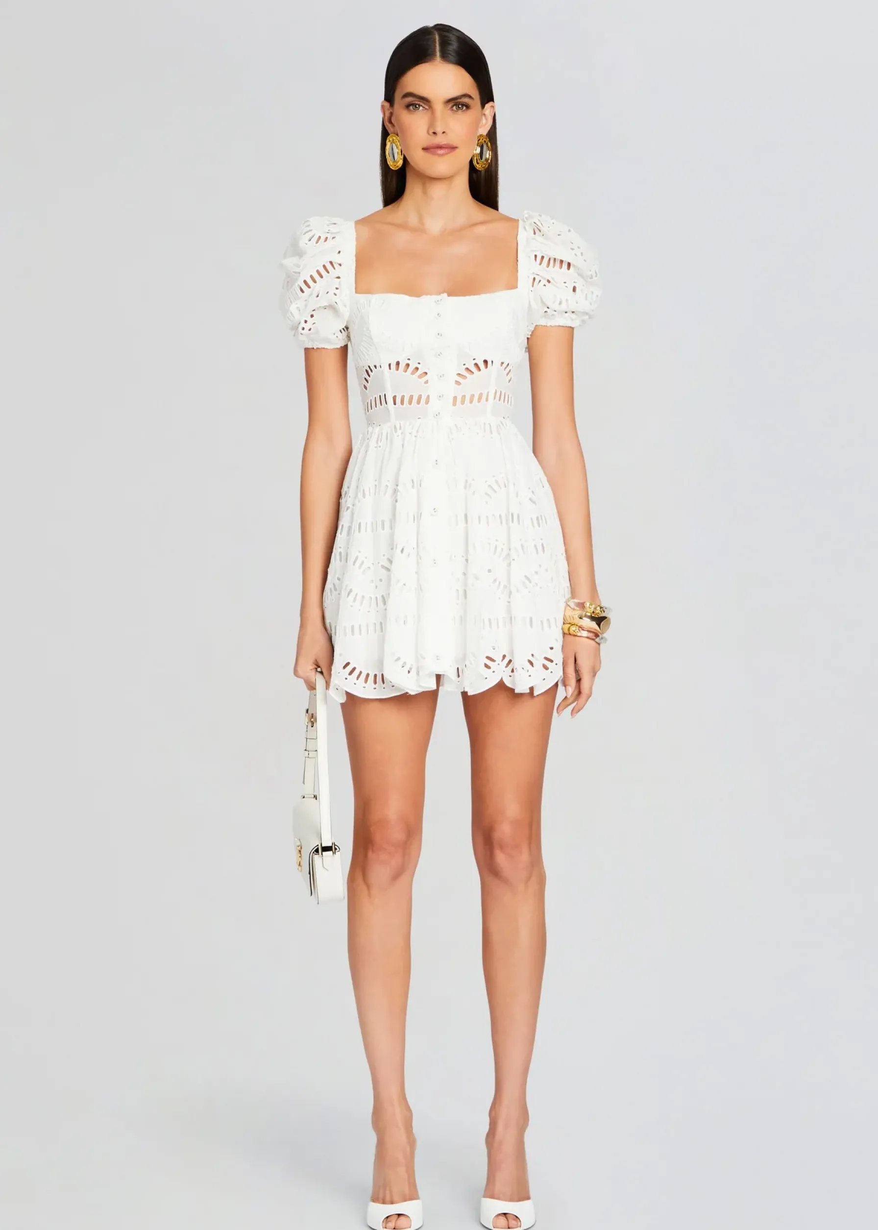 Retrofete Ayiak Short Dress White Samoa Cheap