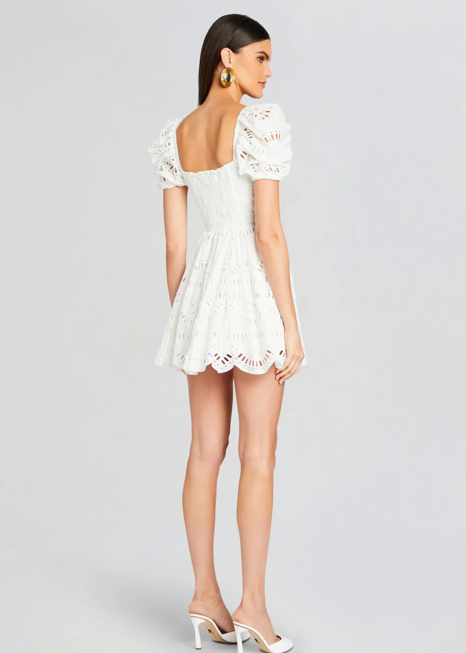 Retrofete Ayiak Short Dress White Samoa Cheap