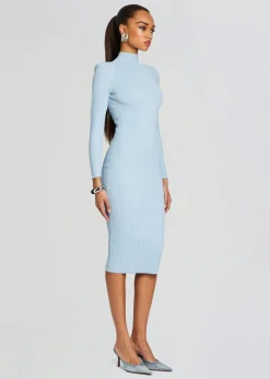 Retrofete Aylin Rib Knit Dress Powder Blue Best