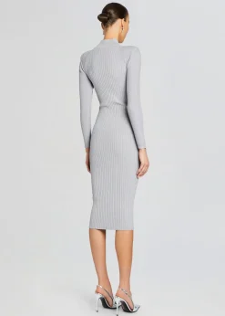 Retrofete Aylin Rib Knit Dress Silver Grey Store