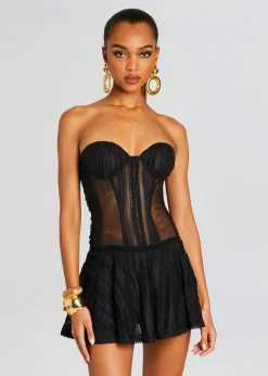 Retrofete Bakary Short Dress Black Sham Cheap