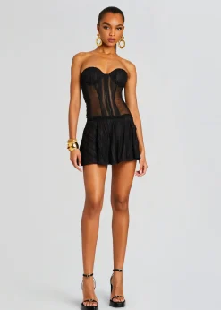 Retrofete Bakary Short Dress Black Sham Cheap