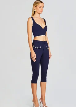 Retrofete Basil Capri Pant Navy Hot