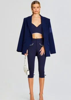 Retrofete Basil Capri Pant Navy Hot