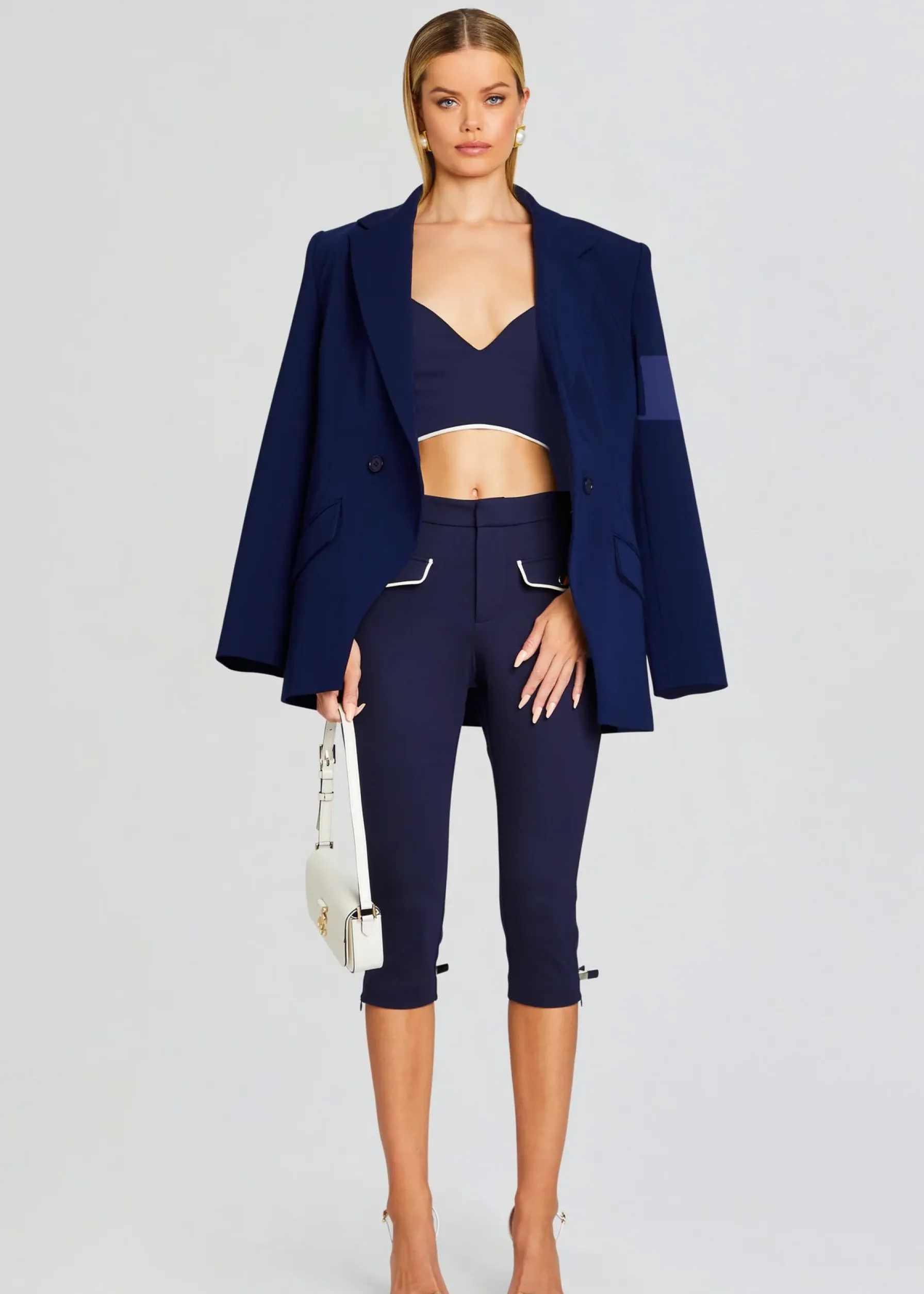 Retrofete Basil Capri Pant Navy Hot
