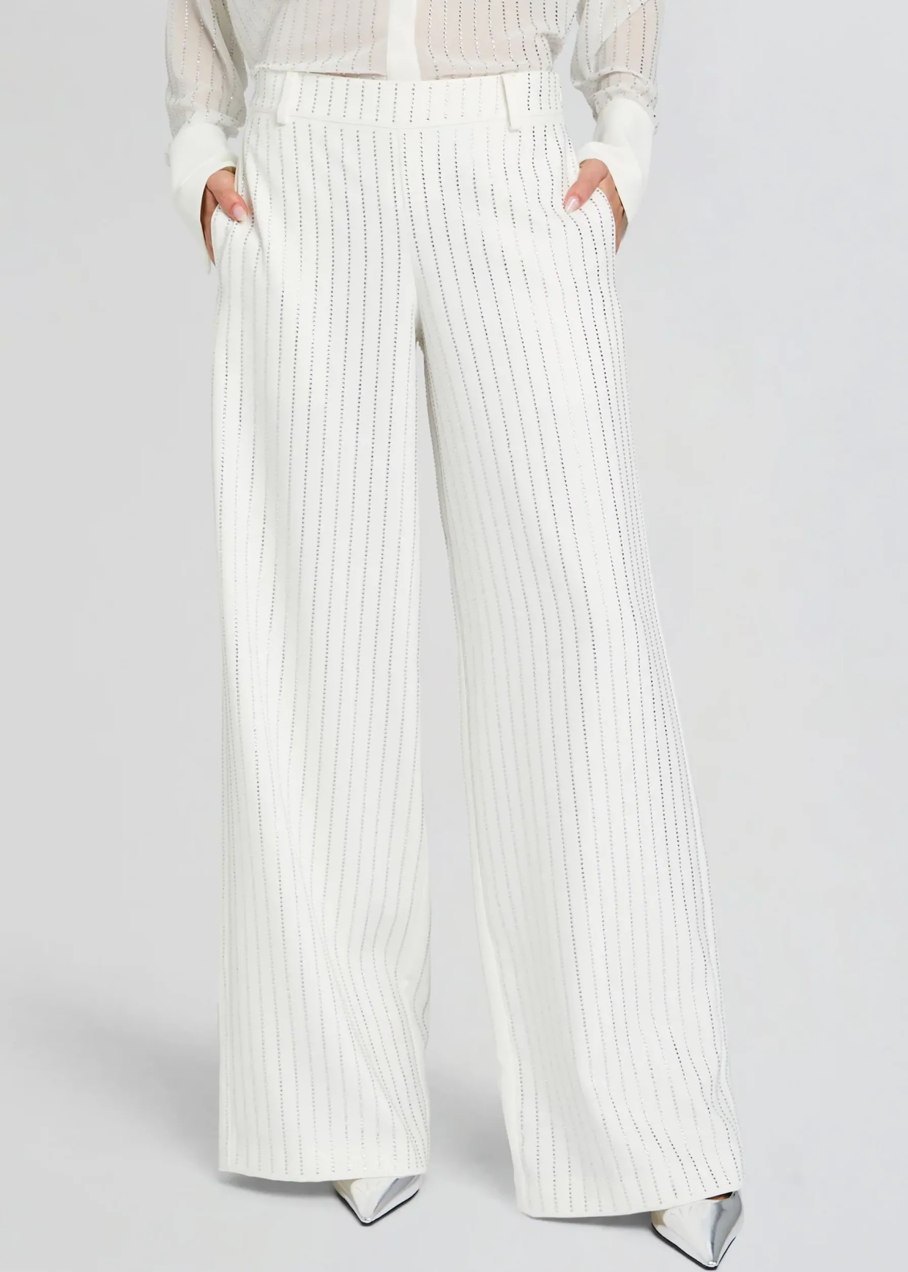 Retrofete Baylor Embellished Pant White Best