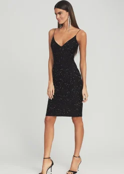 Retrofete Billie Sequin Dress Black Clearance