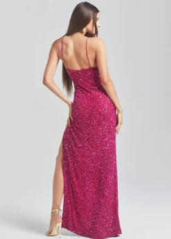 Retrofete Blair Sequin Dress Dragon Fruit Shop