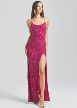 Retrofete Blair Sequin Dress Dragon Fruit Shop
