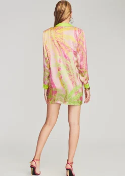 Retrofete Blake Silk Blazer Tropical Palm Online