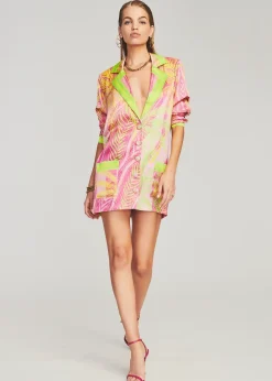 Retrofete Blake Silk Blazer Tropical Palm Online
