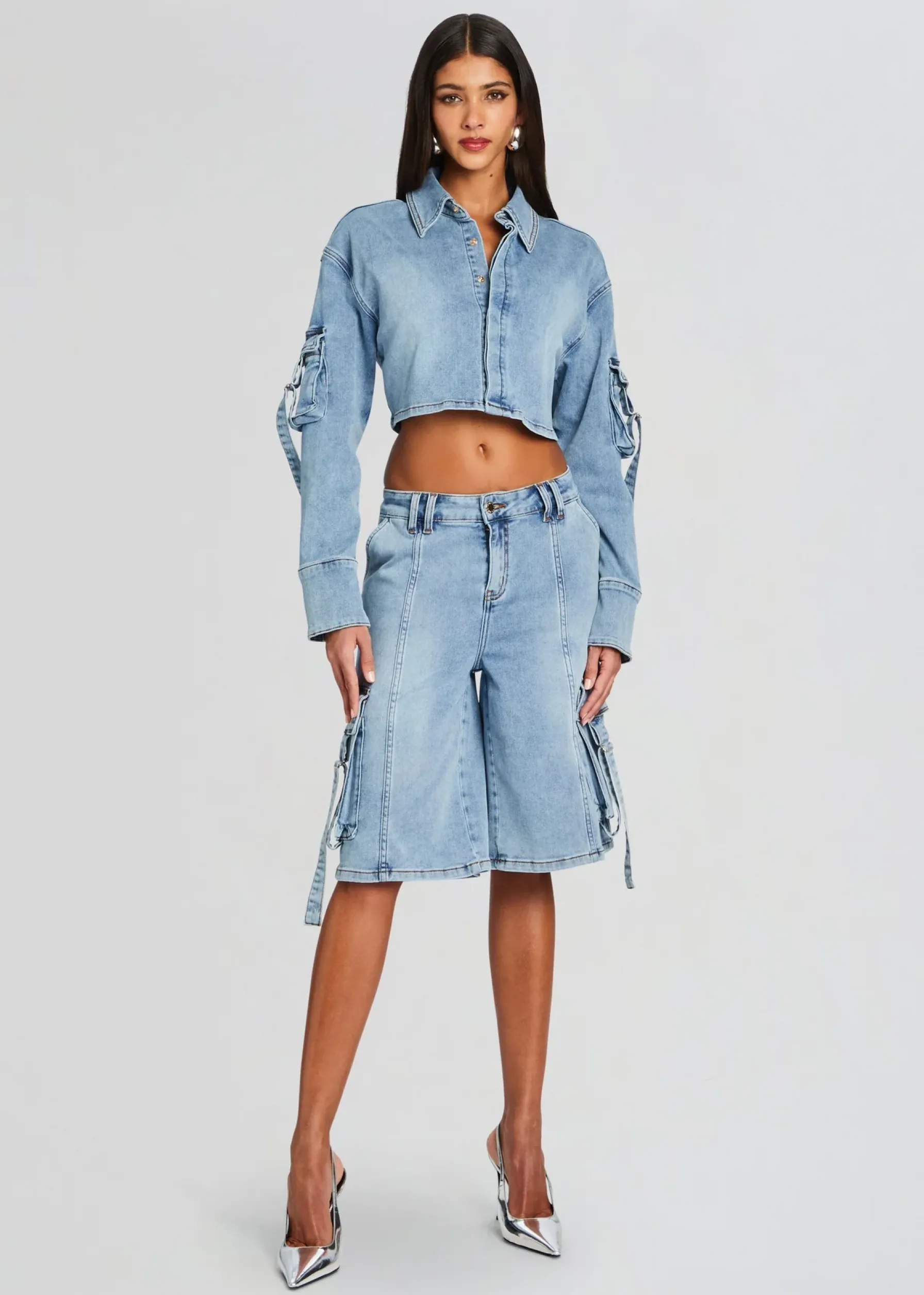 Retrofete Blu Cargo Top Vintage Celeste Sale