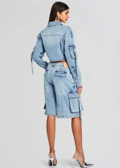 Retrofete Blu Cargo Top Vintage Celeste Outlet