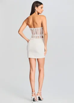 Retrofete Blythe Embellished Dress White Flash Sale