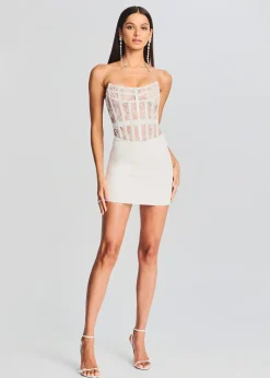 Retrofete Blythe Embellished Dress White Flash Sale