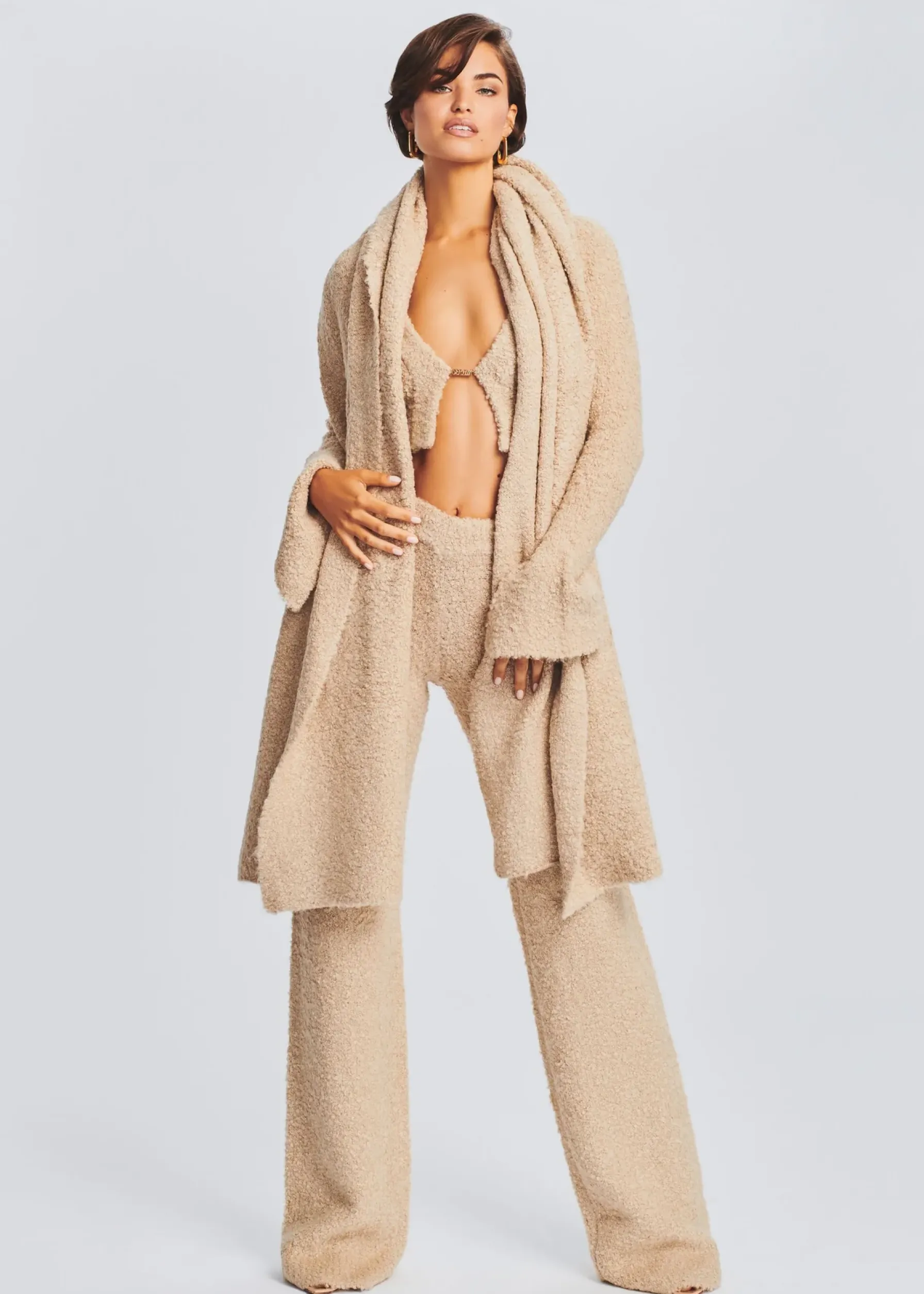 Retrofete Boucle Scarf Beige Online