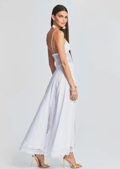 Retrofete Brenda Long Dress White Cheap