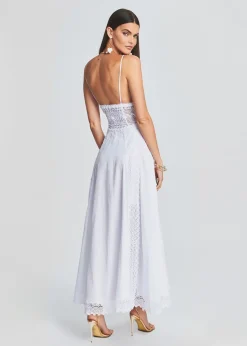 Retrofete Brenda Long Dress White Cheap