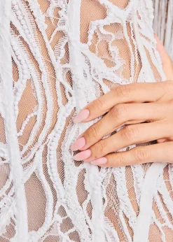 Retrofete Bryson Embellished Lace Dress White Sale