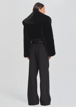 Retrofete Cadence Faux Fur Coat Black Online