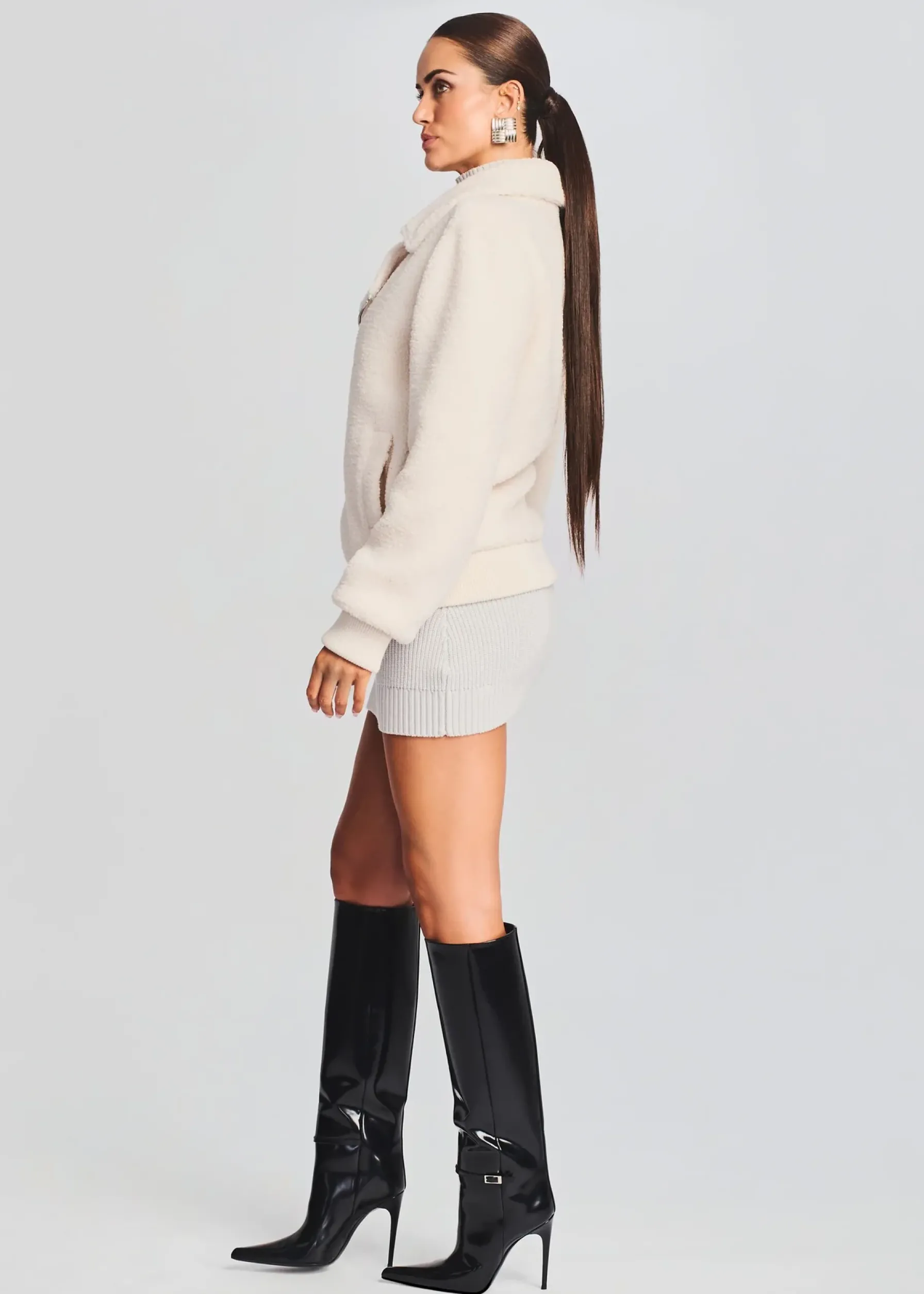 Retrofete Caleb Teddy Jacket Cream Fashion