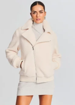 Retrofete Caleb Teddy Jacket Cream Outlet