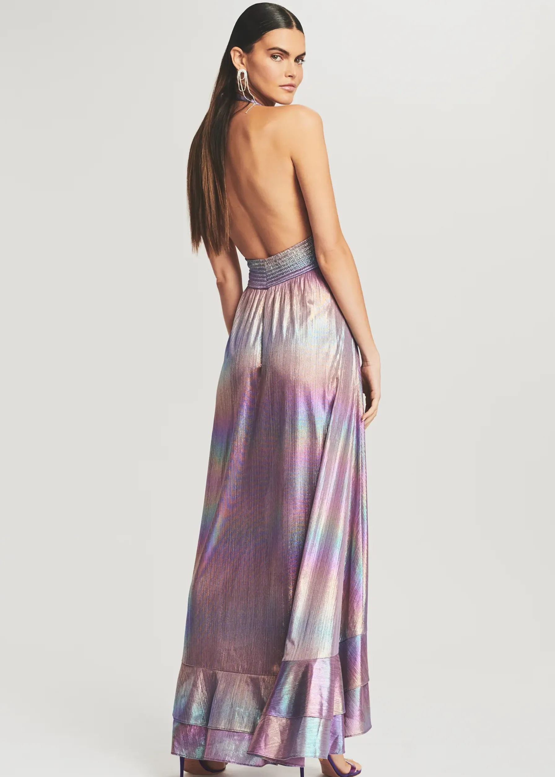 Retrofete Calico Dress Lilac Aurora Sale