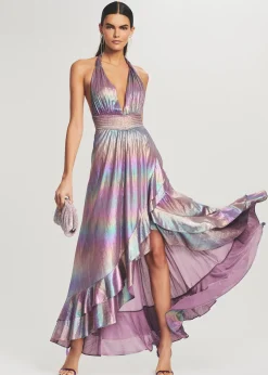 Retrofete Calico Dress Lilac Aurora Sale