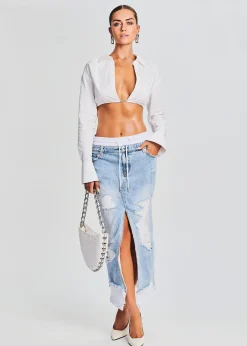 Retrofete Calla Maxi Skirt Tidal Cheap