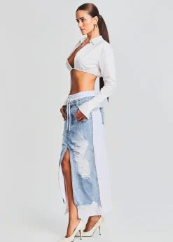 Retrofete Calla Maxi Skirt Tidal Shop