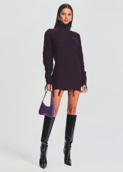 Retrofete Capala Sweater Dress Eggplant Cheap