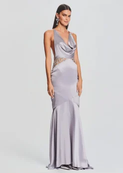 Retrofete Chantelle Dress Mink Grey Discount