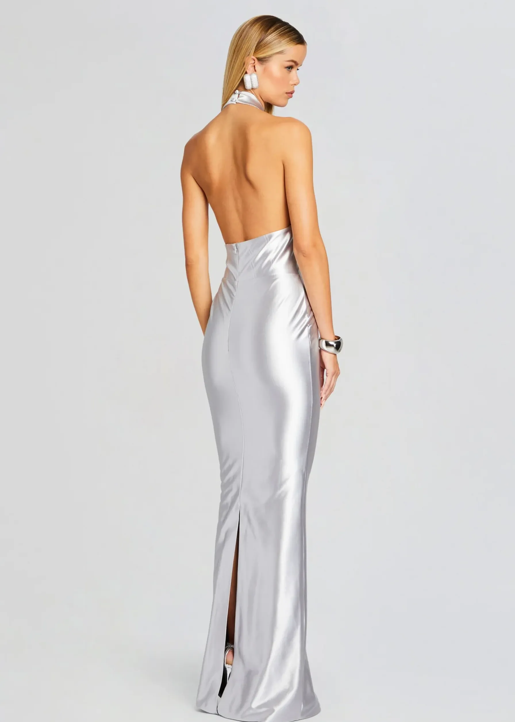Retrofete Charity Dress Silver Fashion