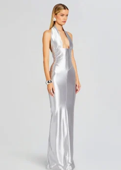 Retrofete Charity Dress Silver Discount