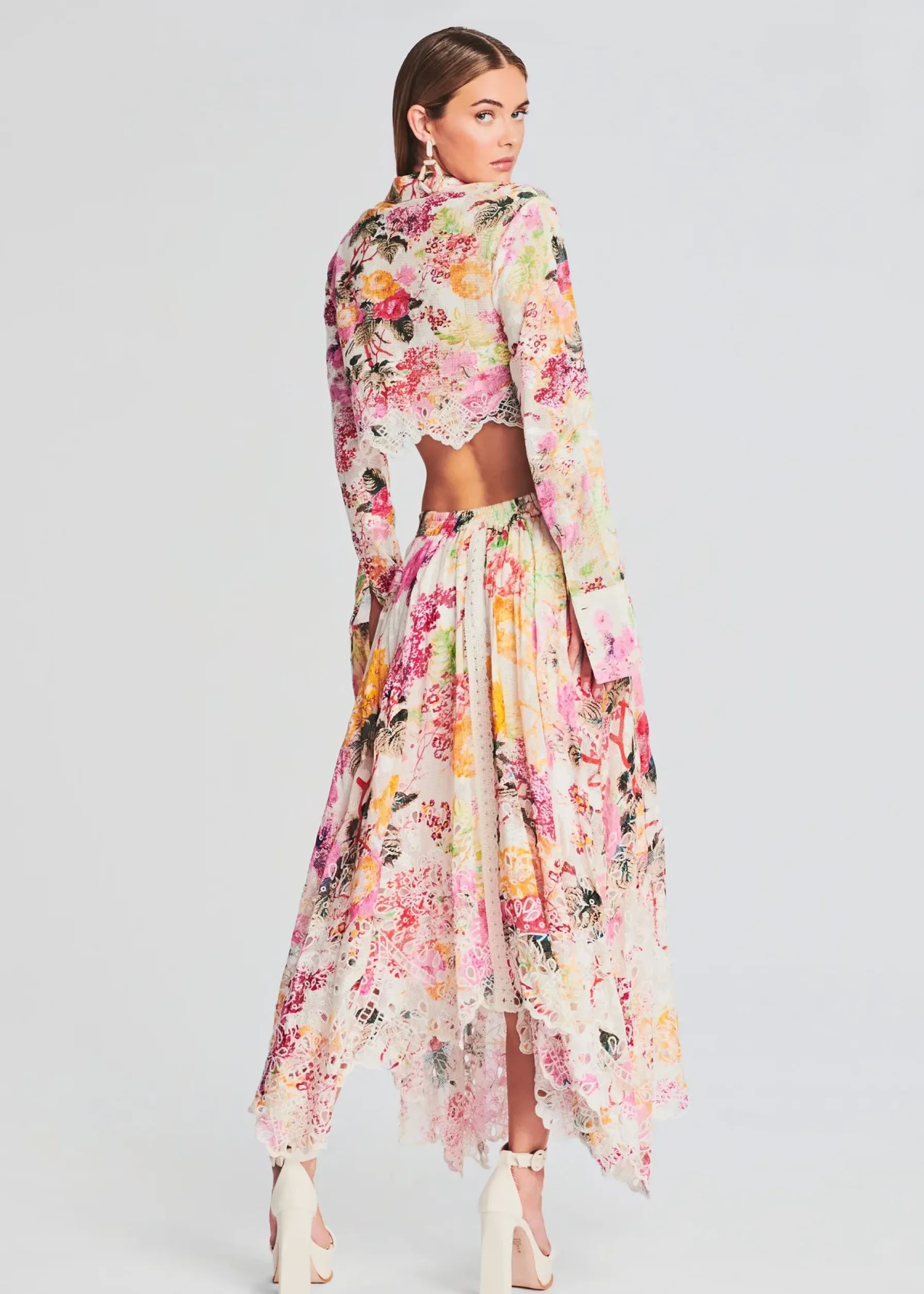 Retrofete Charu Long Skirt MULTICOLOR New