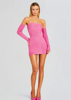 Retrofete Chelsey Boucle Dress Malibu Pink Discount