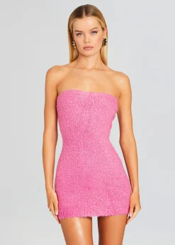 Retrofete Chelsey Boucle Dress Malibu Pink Discount