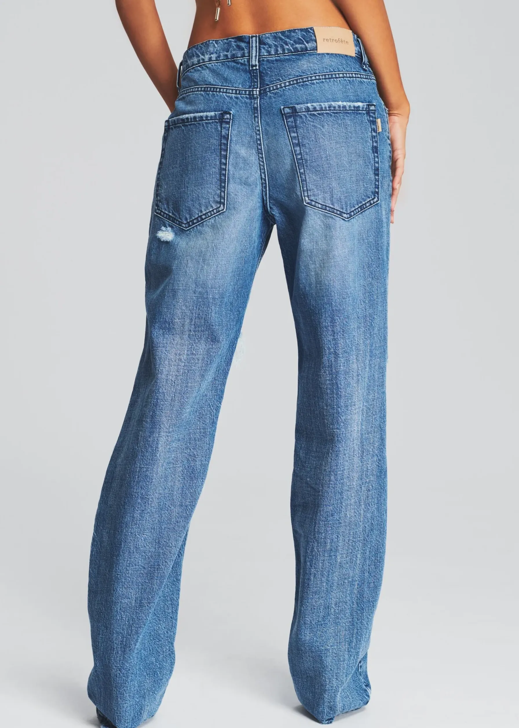 Retrofete Chris Low Rise Jean Sea Best