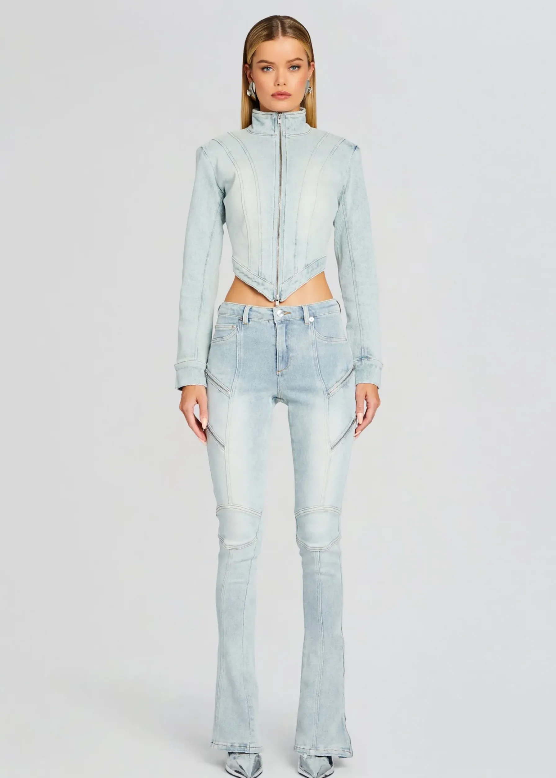 Retrofete Chrissy Denim Jacket Skylight Fashion