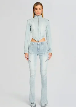 Retrofete Chrissy Denim Jacket Skylight Fashion