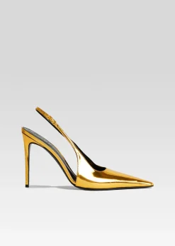 Retrofete Cindy Slingback Heel Gold Flash Sale