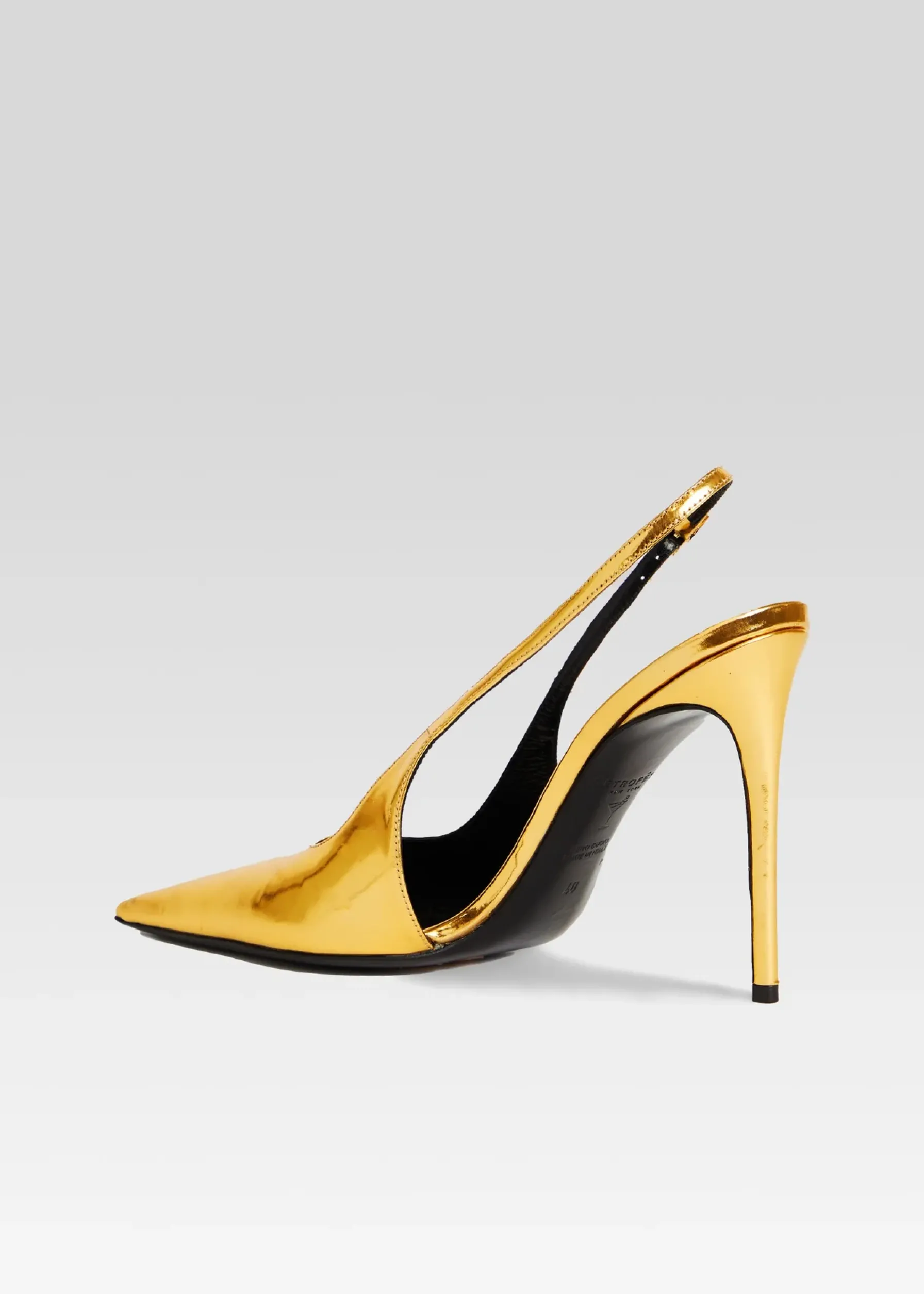 Retrofete Cindy Slingback Heel Gold New