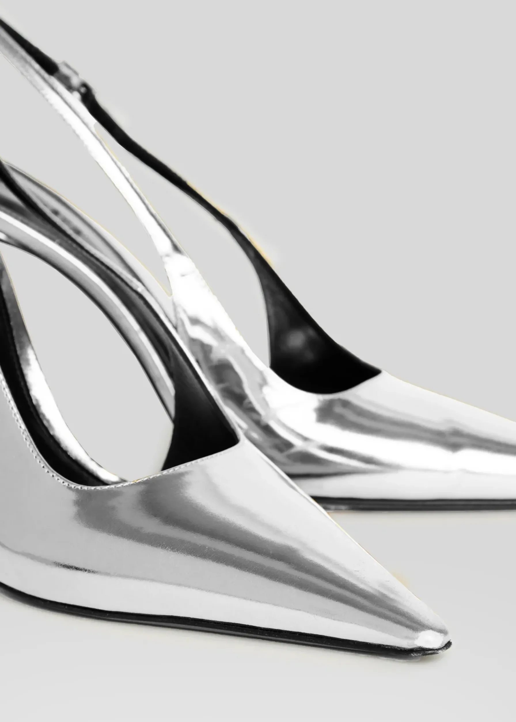 Retrofete Cindy Slingback Heel Silver Outlet