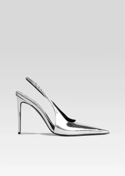 Retrofete Cindy Slingback Heel Silver Store