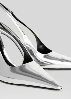 Retrofete Cindy Slingback Heel Silver Store