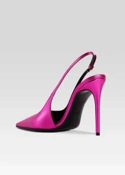 Retrofete Cindy Slingback Heel Metallic Pink Cheap