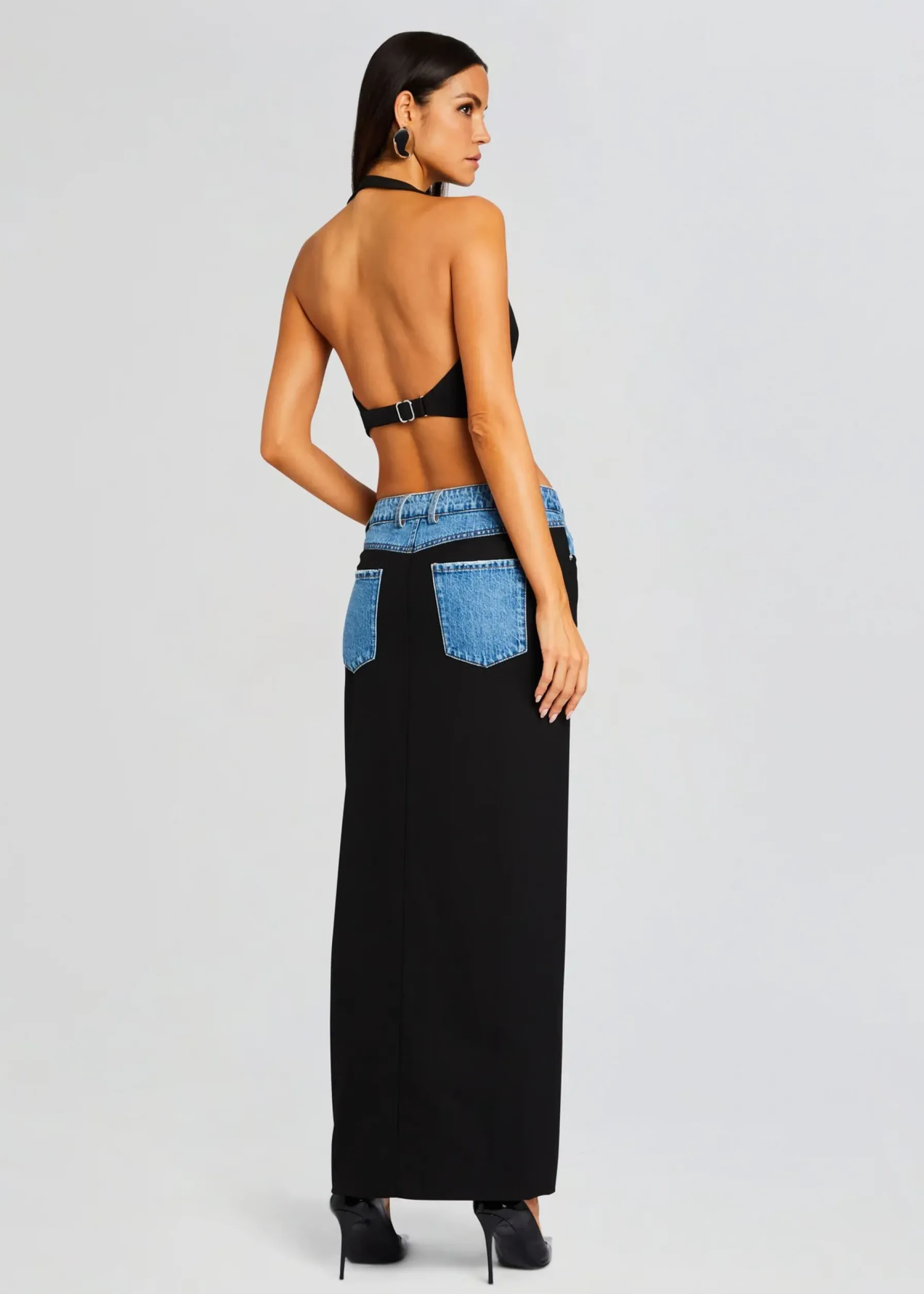 Retrofete Clarette Skirt Black/River Best