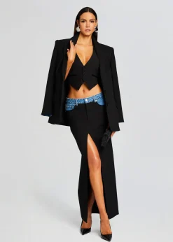 Retrofete Clarette Skirt Black/River New