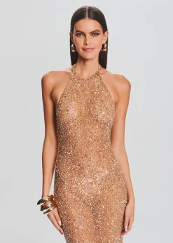 Retrofete Clarisse Sequin Dress Champagne Online
